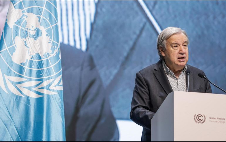 Guterres felicitó a Machado por el Nobel 2025 y destacó su labor democrática y de unidad en Venezuela. EFE/ Fraga Alves
