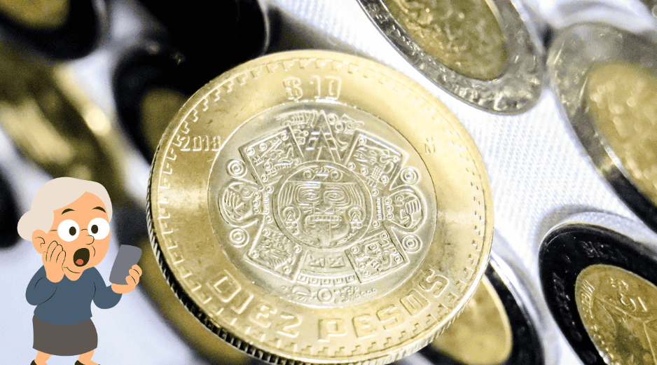 Las monedas de 10 pesos, el cambio se centrará únicamente en los materiales de fabricación. CANVA