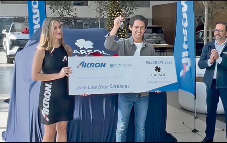 José Luis Oroz Cárdenas recibió una Cadillac XT4 2025. ESPECIAL