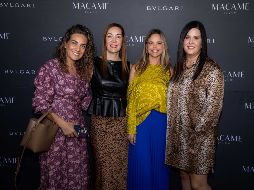 Karla Sáenz, Susana Zavala, Renata Larios y Lourdes Llamas. GENTE BIEN JALISCO / Presentación relojes BVLGARI by Macame