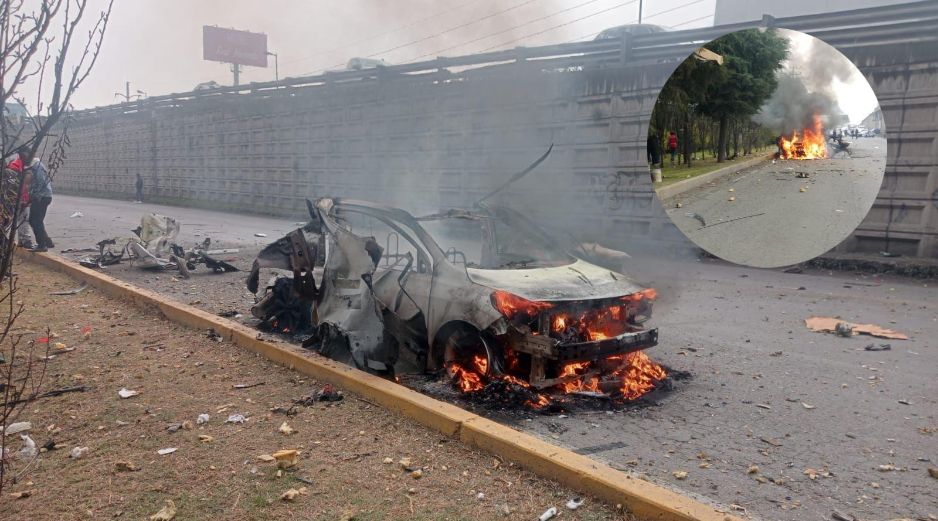 En el lugar fueron atendidas varias personas que resultaron lesionadas por la explosión, hasta el momento se desconoce su estado de salud. ESPECIAL / FACEBOOK Coordinación Municipal de Protección Civil y Bomberos Lerma