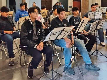 Integrantes de la Banda Sinfónica Estatal ECOS. CORTESÍA