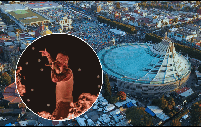 Balvín, se suma así a la gran marea de fieles que rodean a la Virgen de Guadalupe. SUN/ARCHIVO/ESPECIAL/@jbalvin