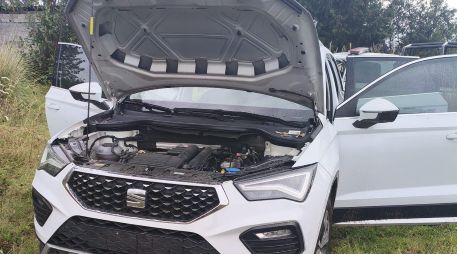 Aseguran camioneta usada por asaltantes en operativo interinstitucional en el libramiento Tres Marías–Huitzilac. ESPECIAL