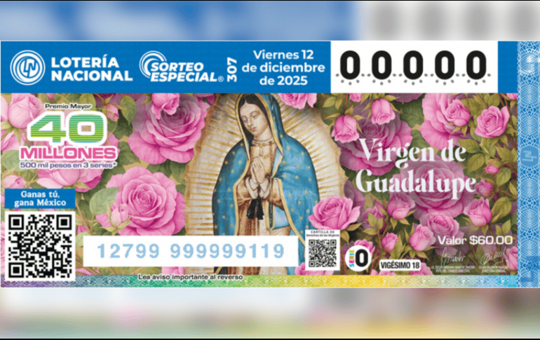 La celebración del Sorteo Especial 307 fue transmitida en vivo a través del canal oficial de la Lotería Nacional. ESPECIAL/LOTERÍA NACIONAL
