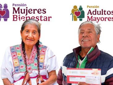 La Pensión Bienestar es uno de los programas que benefician a millones de personas en México. ESPECIAL / Programas para el Bienestar y CANVA