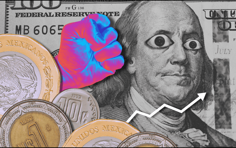 Recuerda que la cotización del dólar cambia a lo largo del día, por lo que su precio final de compra y venta puede variar; de momento, el peso mexicano es vencedor gracias al Banxico. ESPECIAL / Canva