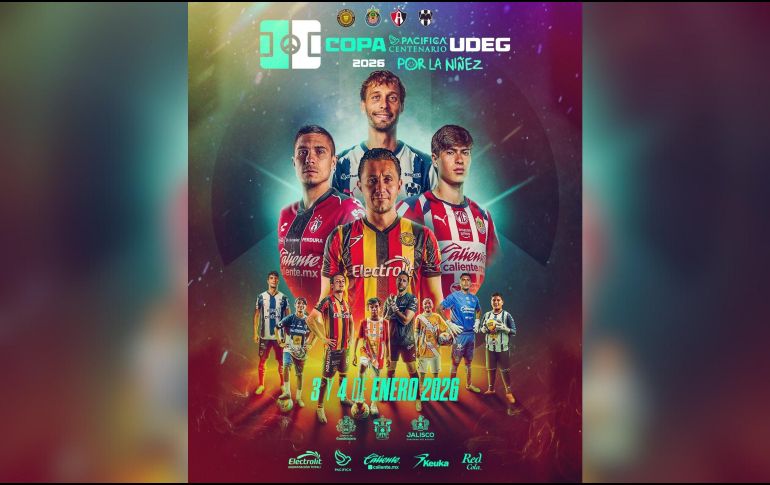 La Universidad de Guadalajara (UdeG) celebrará su Centenario con la segunda edición de la Copa Pacífica. X / @AtlasFC