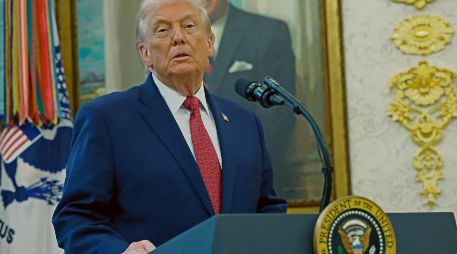 Trump calificó la lucha contra el fentanilo como “una guerra”. AFP/A. Moneymaker