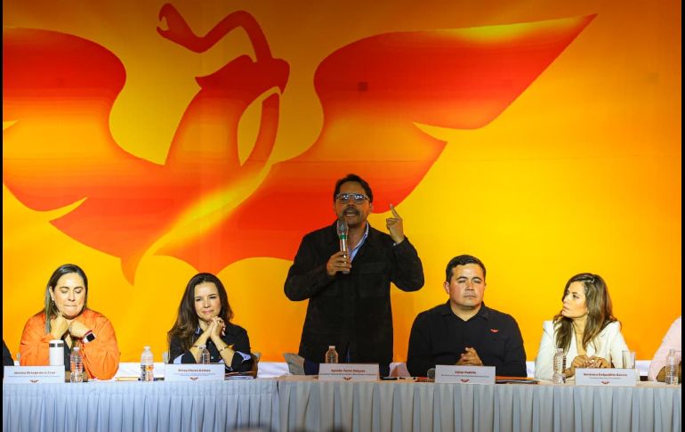 La dirigencia estatal de MC reconoció y agradeció la labor de los funcionarios en el Gobierno del Estado. EL INFORMADOR/ J. Acosta