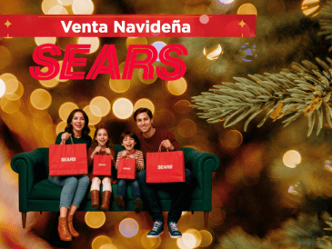 La Venta Navideña de Sears ofrece excelentes descuentos, facilidades de pago y la posibilidad de ganar grandes premios. CANVA /SEARS