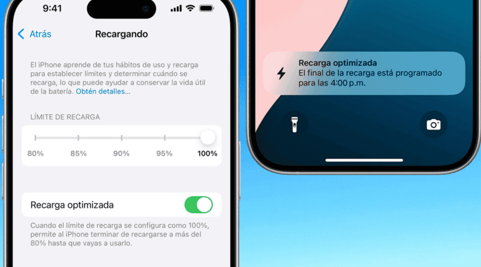 Todas las baterías recargables son componentes que se consumen con el uso, y su rendimiento disminuye a medida que aumenta su edad química.  ESPECIAL/IPHONE