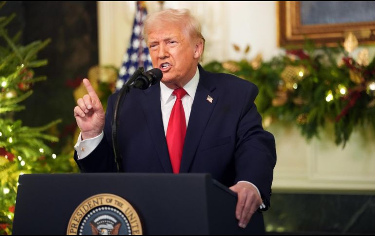 Trump ha intentado justificar su campaña de deportaciones responsabilizando erróneamente a los inmigrantes por el estado de la economía, el aumento de los precios y la criminalidad. EFE/D. Mills