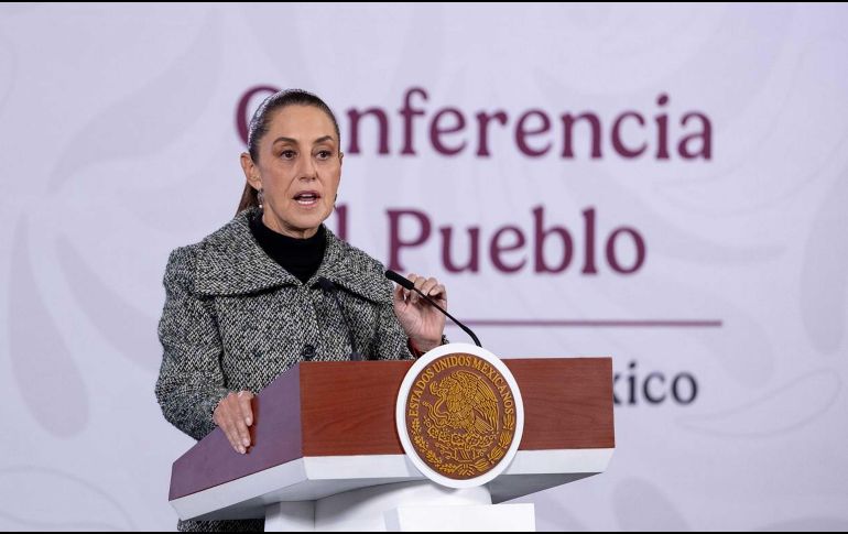 Sheinbaum destacó que se busca el mejor acuerdo posible con gobierno de Donald Trump en los temas relacionados con los migrantes que residen en EU. SUN / H. SALVADOR