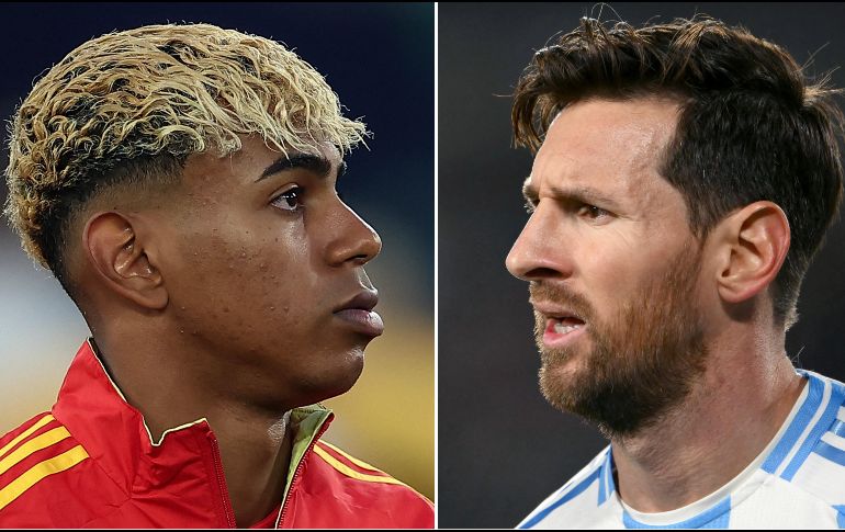 Uno de los principales atractivos del duelo será el enfrentamiento sobre el césped de Lionel Messi y el prodigio Lamine Yamal, pasado y presente del Barcelona. ESPECIAL, AFP / L. Robayo