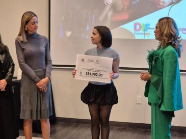 Michelle Greicha Frangie, presidenta del Sistema DIF Zapopan, resaltó la importancia del Centro de Autismo para la población del municipio. EL INFORMADOR / M. Hernández