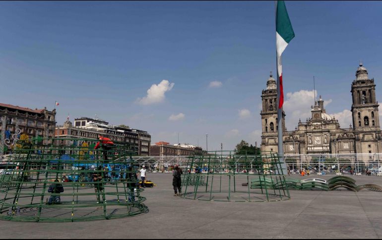 El Zócalo será el epicentro del festival navideño “Luces de Invierno”. SUN/H. Salvador