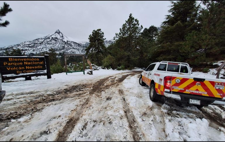 El Nevado de Colima es el punto más popular donde los jaliscienses pueden ver paisajes invernales. X / @PCJalisco