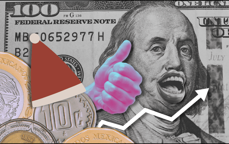 Recuerda que la cotización del dólar cambia a lo largo del día, por lo que su precio final de compra y venta puede variar; de momento, el peso mexicano se muestra firme, días previos a Navidad. ESPECIAL / Canva