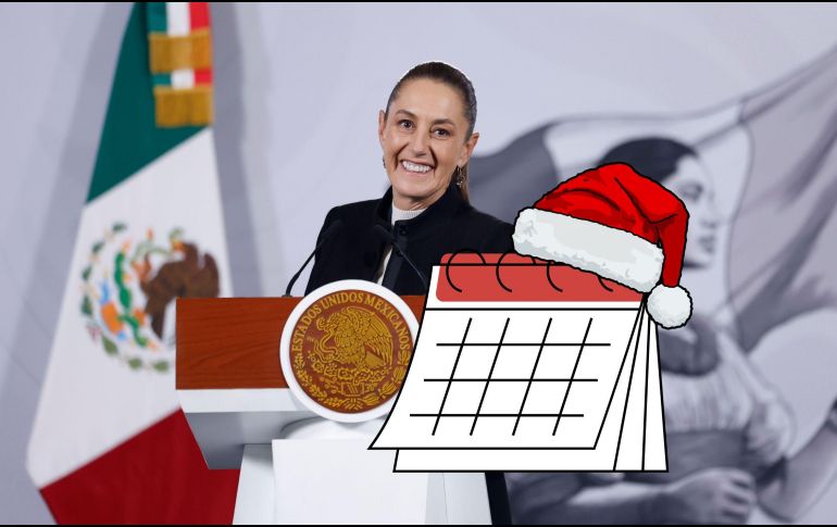 Sheinbaum dijo que aún no sabe lo que cenará este 24 de diciembre, pero adelantó que habrá romeritos. EFE / S. Gutiérrez
