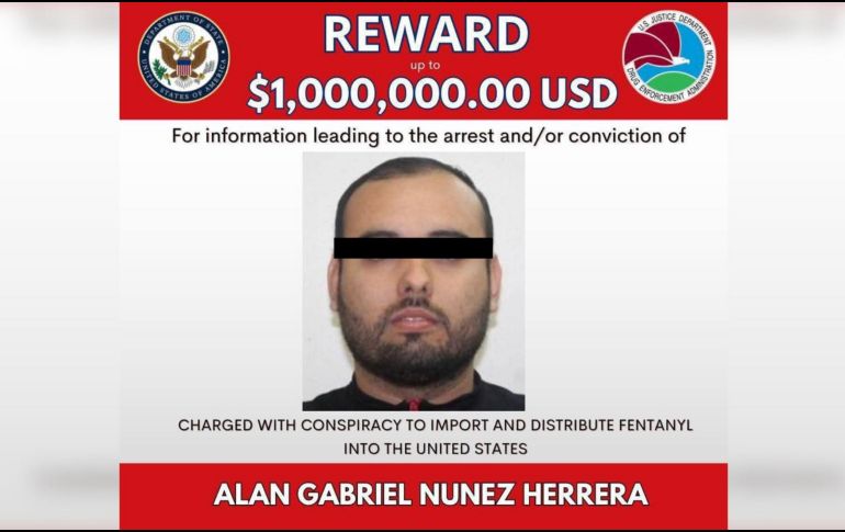 El nombre de Núñez Herrera adquirió relevancia internacional en abril de 2023, cuando el Departamento de Justicia de Estados Unidos y la DEA lo incluyeron en una acusación contra el Cártel de Sinaloa. ESPECIAL.