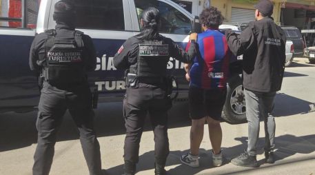 El detenido fue puesto a disposición de un agente del Ministerio Público para continuar con las investigaciones. ESPECIAL