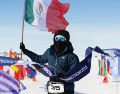 Pita Navarro Delavega culminó el trayecto en el doceavo lugar, posición privilegiada si se toma en cuenta que fue su primer Maratón en un territorio frío como lo es la Antártida. CORTESÍA.