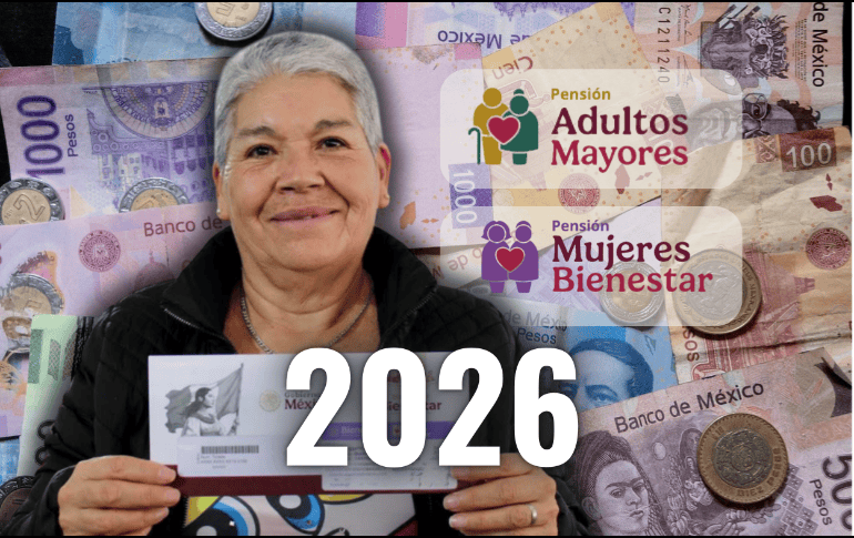 Aquí te traemos la información que hasta el momento se conoce sobre el primer pago de las pensiones del Bienestar en 2026. ESPECIAL