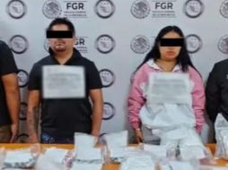 Elementos de la Fiscalía General de la República (FGR), Secretaría de Marina (Semar) y Secretaría de Seguridad y Protección Ciudadana (SSPC) catearon un inmueble en el puerto de Progreso donde detuvieron a dos personas. ESPECIAL