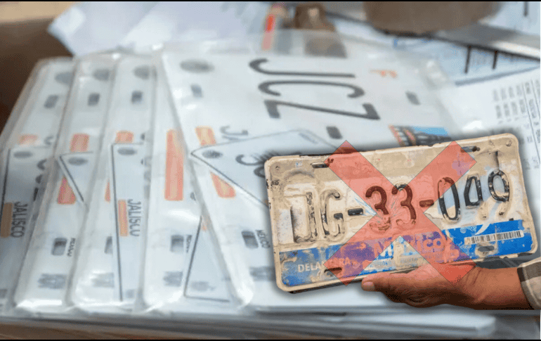 Los propietarios de vehículos que aún usen las placas “Maguey”, “Gota” y “Minerva” están en riesgo de ser sancionados. ESPECIAL/Gobierno de Jalisco