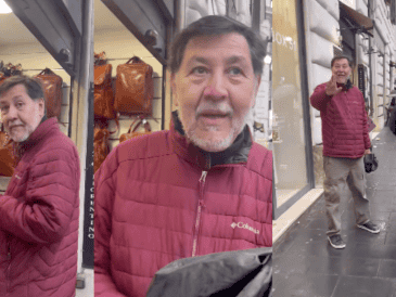 En el video se escucha como la persona que lo graba acusa a Noroña de ser un corrupto y defender a Nicolás Maduro. "Está aquí en Roma mientras el país está en crisis", señaló. CAPTURA DE PANTALLA / X / @RobertoQuijanoL