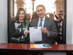 Salvador Zamora descarta que haya afectación a la autonomía de la dependencia por los cargos de los aspirantes que intregan la terna presentada el día de hoy en el Congreso de Jalisco. ESPECIAL / FACEBOOK Salvador Zamora