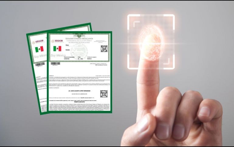 La CURP biométrica incorpora huellas dactilares y una imagen facial capturada directamente en el módulo de registro. ESPECIAL /CANVA