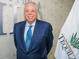 Aurelio López Rocha, presidente del Consejo Regulador del Tequila, durante la presentación de los resultados de producción y exportación de 2025. EL INFORMADOR/ A. Navarro