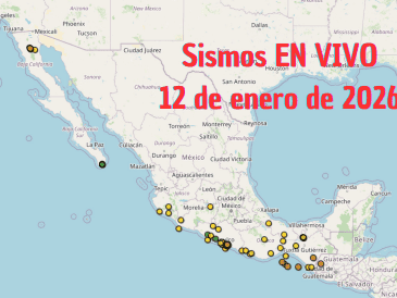 Sismos en México | EN VIVO | 12 de enero de 2026. ESPECIAL / SSN