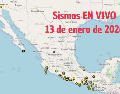 Sismos en México | EN VIVO | 13 de enero de 2026. ESPECIAL / SSN