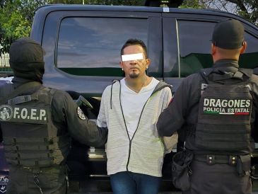 El identificado como Javier "N", de 35 años, fue detenido y trasladado a una agencia ministerial. ESPECIAL / SECRETARÍA DE SEGURIDAD