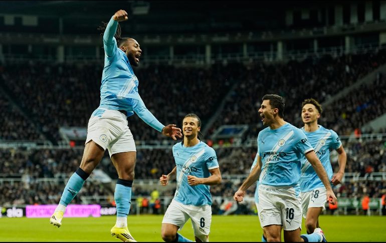 Antoine Semenyo marcó su segundo gol en su segundo partido con los citizens. AP/D. Thompson