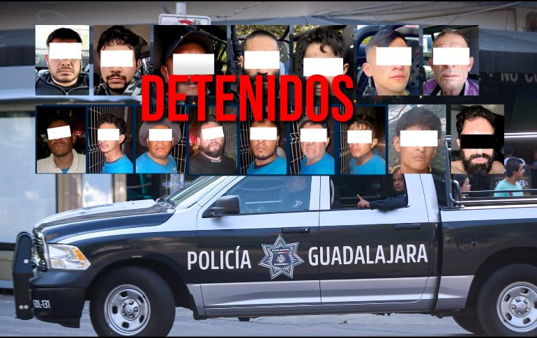 Estos son los resultados de la Comisaría de Seguridad Ciudadana de Guadalajara conseguidos durante la semana pasada. EL INFORMADOR / ARCHIVO
