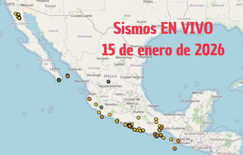 &nbsp;Monitoreo EN VIVO de los temblores en México. ESPECIAL / SSN