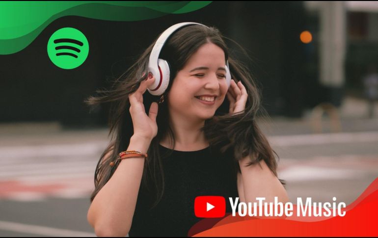 Spotify y YouTube Music se posicionan como dos de las opciones más comparadas tras el anuncio del incremento en sus suscripciones. CANVA/ESPECIAL
