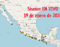 Sismos en México | EN VIVO | 19 de enero de 2026. ESPECIAL / SSN