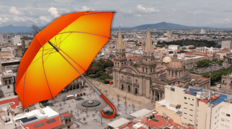 La probabilidad de lluvia para Guadalajara se mantiene, sobre todo para este martes. ESPECIAL / CANVA