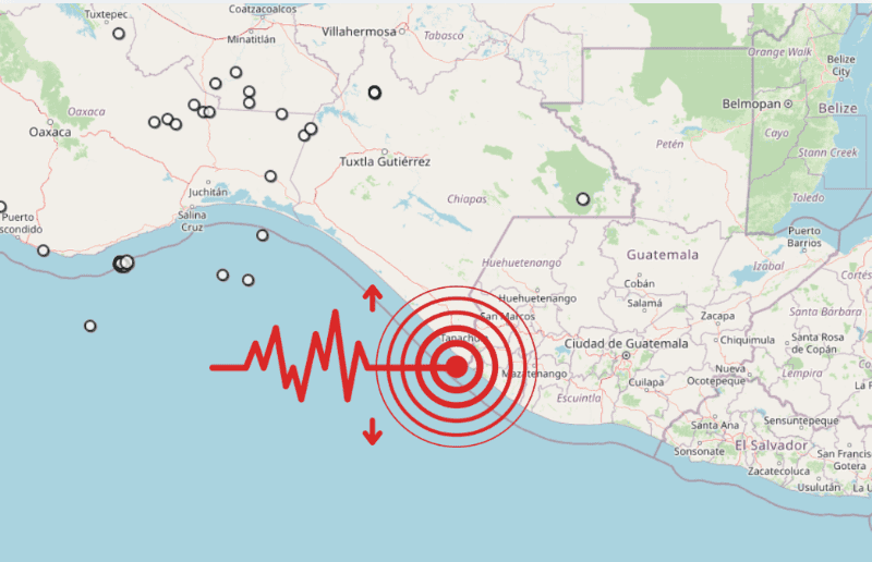 &nbsp;Sismo en Chiapas. ESPECIAL / SSN