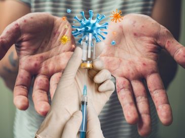 La vacunación contra el sarampión es la principal medida de prevención. ESPECIAL / CANVA