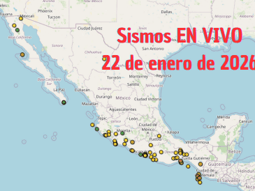 Sismos en México | EN VIVO | 22 de enero de 2026. ESPECIAL / SSN