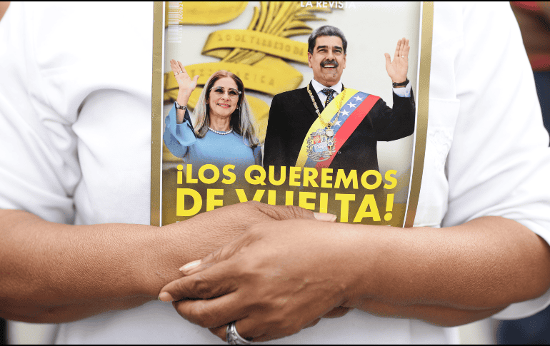 Nicolás Maduro y su esposa, Cilia Flores, fueron capturados el pasado 3 de enero por Estados Unidos en medio de un ataque militar a suelo venezolano. EFE/ R. Peña