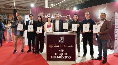 Los certificados Hecho en México se entregaron a varios emprendedores de la región Occidente del país. CORTESÍA