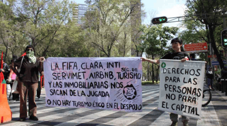 Debido a las manifestaciones el servicio y la circulación de medios de transporte se vieron interrumpidas. SUN/M. Villagómez