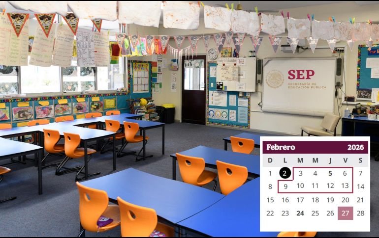 En total, febrero de 2026 tendrá 18 días de clases dentro del ciclo escolar 2025-2026, el cual contempla 185 días efectivos y concluirá en julio del próximo año. ESPECIAL / CANVA